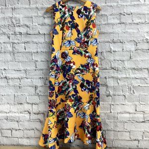 Calvin Klein Floral Fishtail/Flare Drss